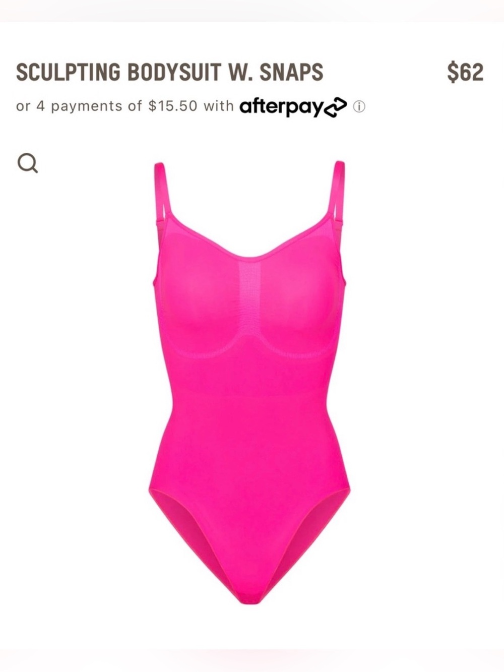 SKIMS Sculpting Bodysuit in Hot Pink